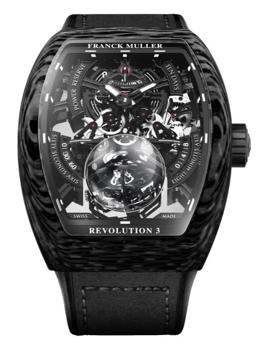 Franck Muller Vanguard Revolution 3 Skeleton Carbon - Black Review Replica Watch Cheap Price V50 REV 3 PR SQT CARBONE NR (NR)